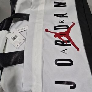 Jordan White and Black Men's Bag